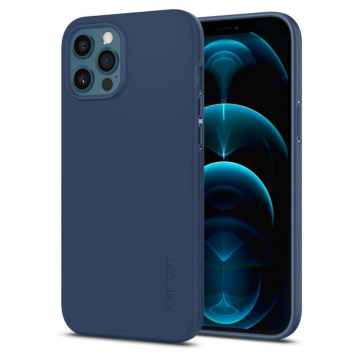 iPhone 12 Pro Max Kılıf, Spigen Thin Fit Pro Deep Blue