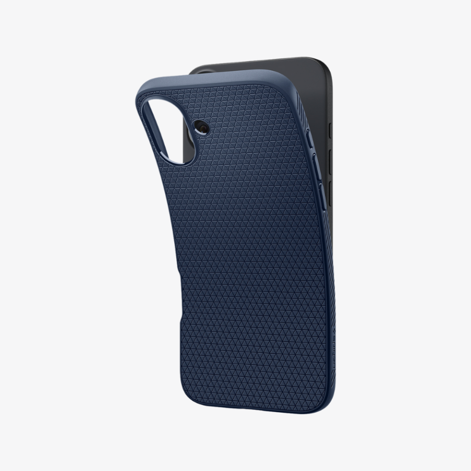 Spigen iPhone 16 Plus Kılıf Liquid Air Navy Blue