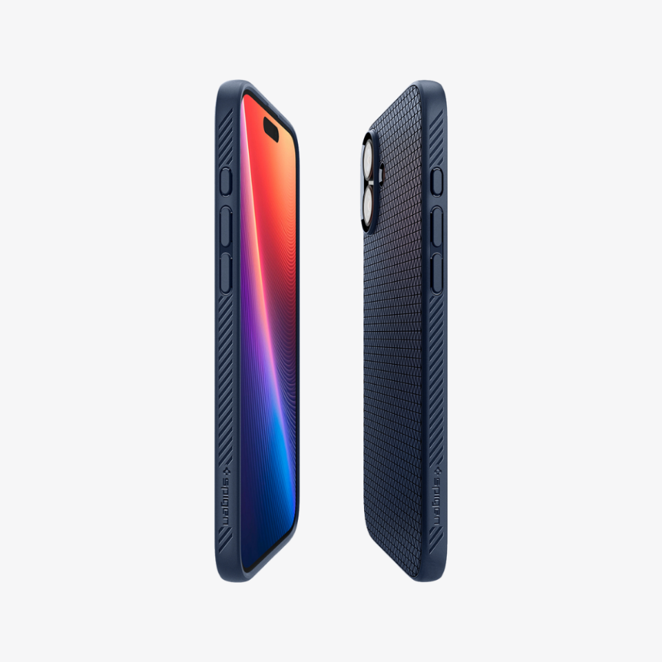 Spigen iPhone 16 Plus Kılıf Liquid Air Navy Blue