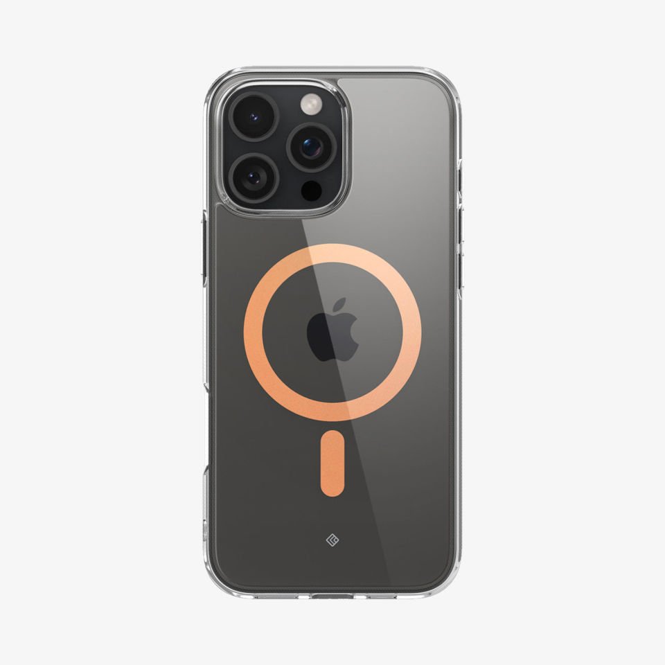 Spigen Caseology iPhone 16 Pro Max Kılıf Capella Mag MagSafe Özellikli Clear Sepia Gold