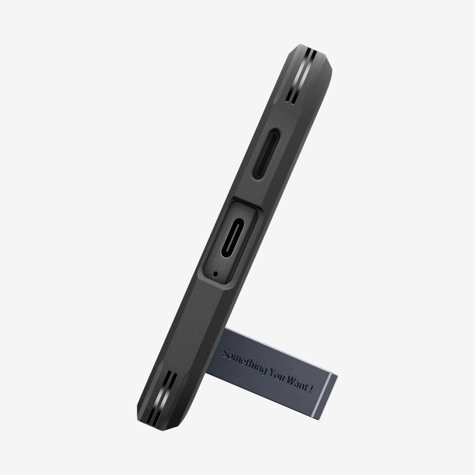 Spigen Samsung Galaxy A57 5G ile Uyumlu Ekstra Dayanıklı Kılıf Tough Armor Hava Kanalı Teknolojisi™ Askeri Sınıf Koruma MagFit KickStand'lı Çift Katman Kapak Metal Slate