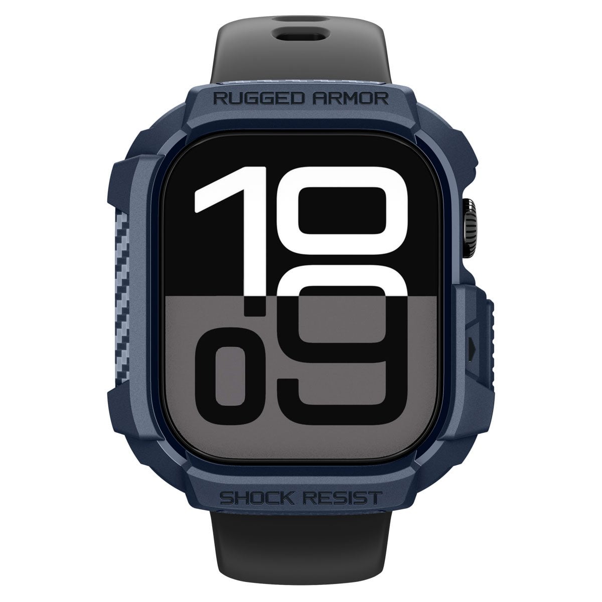 Spigen Apple Watch 46mm Seri 11/10 ile Uyumlu Kılıf Rugged Armor 2 Navy Blue