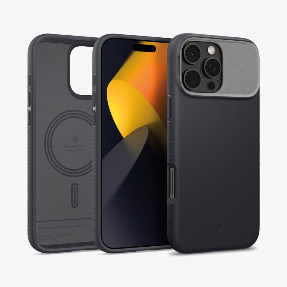 Spigen Caseology iPhone 16 Pro Max Kılıf Nano Pop Mag MagSafe Özellikli Kickstand