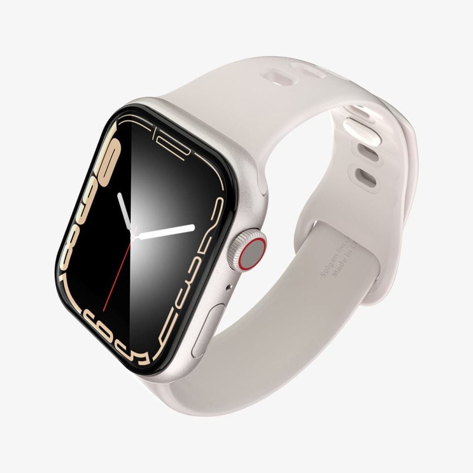 Spigen Apple Watch 41mm (Seri 9/8/7) Ekran Koruyucu Kolay Kurulum Pro Flex EZ Fit (2 Adet)