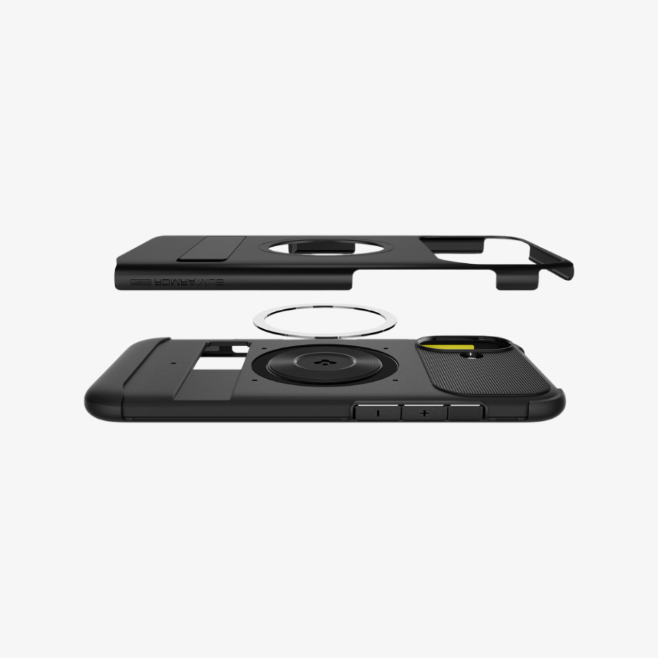 Spigen iPhone 16 Plus Kılıf Tough Armor AI MagFit MagSafe Özellikli Black