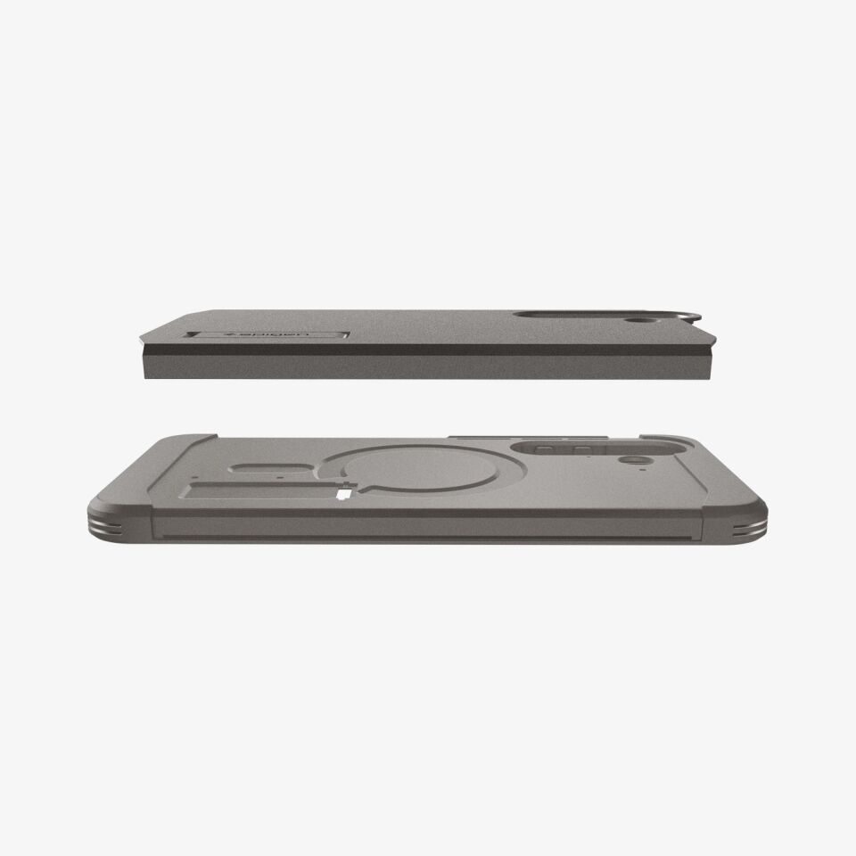 Spigen Samsung Galaxy S25 FE ile Uyumlu Ekstra Dayanıklı Kılıf Tough Armor Hava Kanalı Teknolojisi™ Askeri Sınıf Koruma MagFit KickStand'lı Çift Katman Kapak