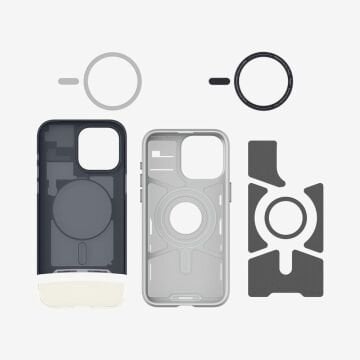 iPhone 15 Pro Max Kılıf, Spigen Classic C1 Mac G3 Design MagFit (MagSafe Uyumlu) Graphite