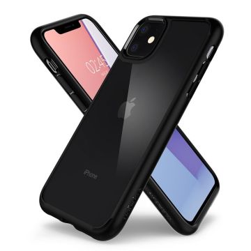 【BT100%】iPhone11 黒 iPhone 11 Kılıf, Spigen Ultra Hybrid Matte Black - Spigen
