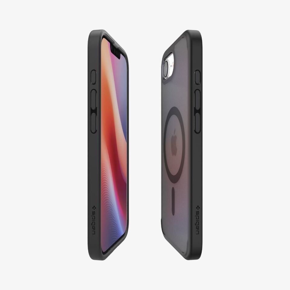 Spigen Apple iPhone 16e Kılıf Crystal Hybrid MagFit MagSafe Özellikli Frost Black