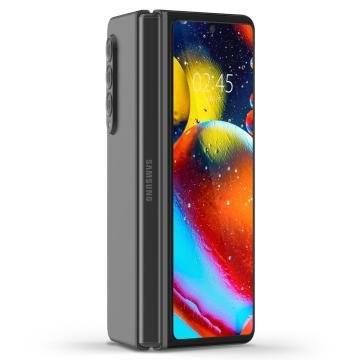 Galaxy Z Fold 3 Cam Ekran Koruyucu, Spigen GLAS.tR Full Cover (1 Adet) + Hinge Film (1 Adet) Black
