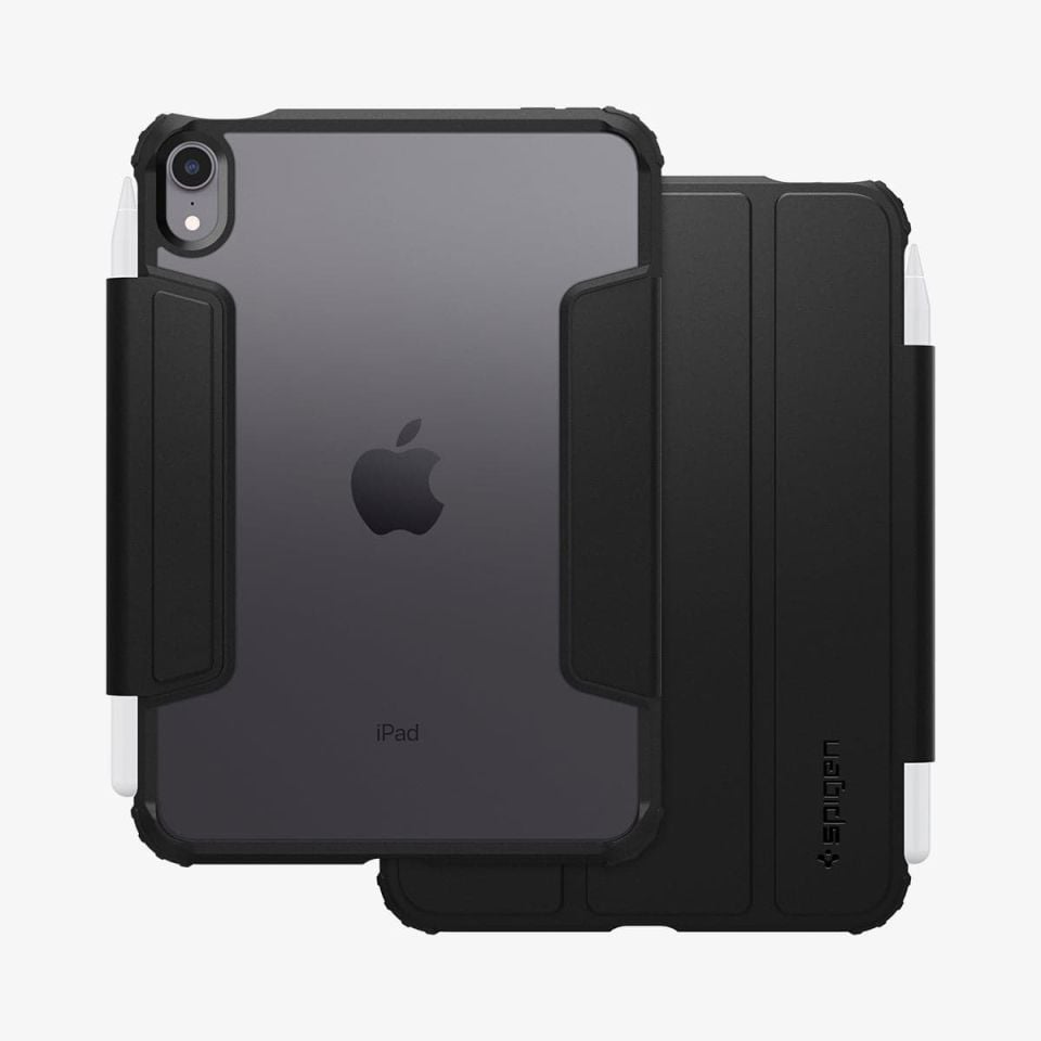 Spigen iPad Mini 6 (2021) ve Mini 7 (2024) Kılıf Ultra Hybrid Pro Black