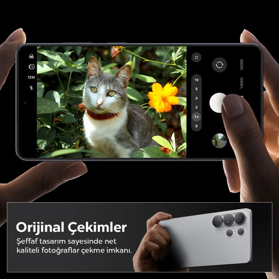 Spigen Samsung Galaxy S26 Ultra ile Uyumlu Kamera Lens Camı Koruyucu Kolay Kurulum GLAS.tR EZ Fit Optik Pro (2 Adet) Black - AGL11071