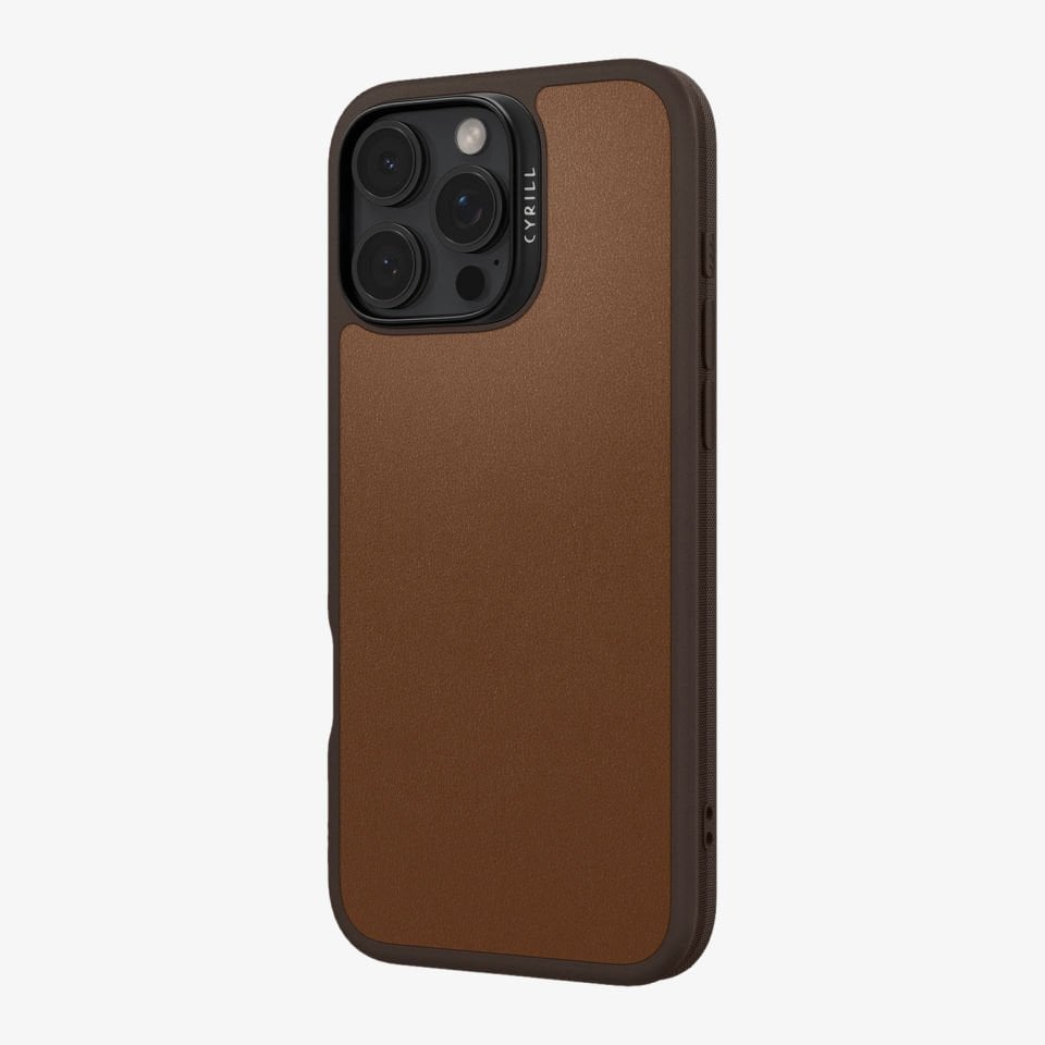 Spigen Ciel by Cyrill iPhone 16 Pro Kılıf Kajuk Mag MagSafe Özellikli Saddle Brown