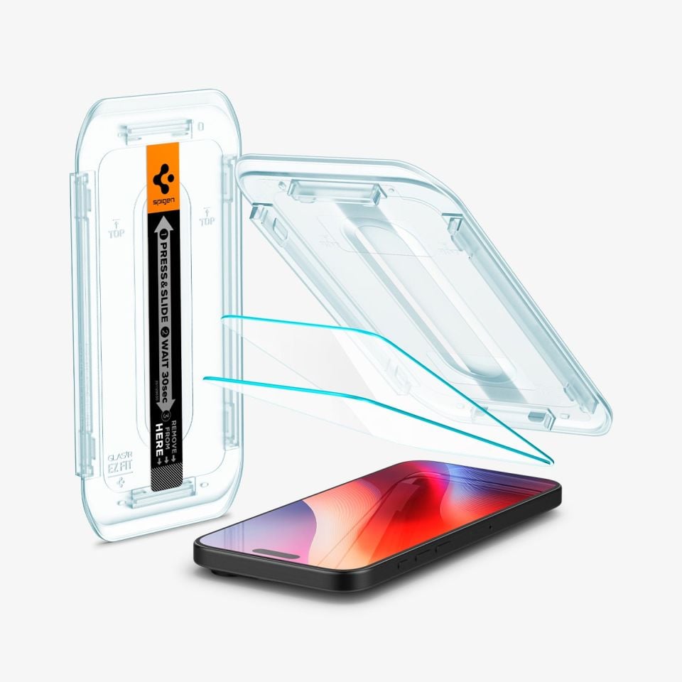Spigen iPhone 16 Pro Cam Ekran Koruyucu Kolay Kurulum Glas.tR EZ Fit  (2 Adet)