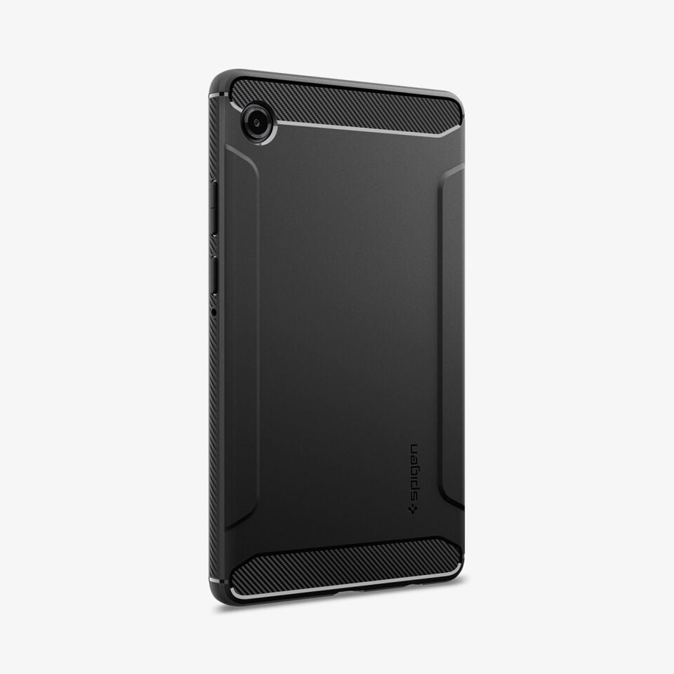 Spigen Samsung Galaxy Tab A11 (2025) ile Uyumlu Ekstra Dayanıklı Kılıf Rugged Armor Hava Kanalı Teknolojisi™ Askeri Sınıf Koruma Çift Katman Kapak Matte Black