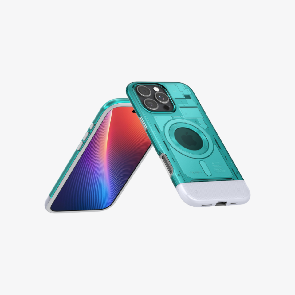 Spigen iPhone 16 Pro Kılıf Classic C1 MagFit MagSafe Özellikli Bondi Blue