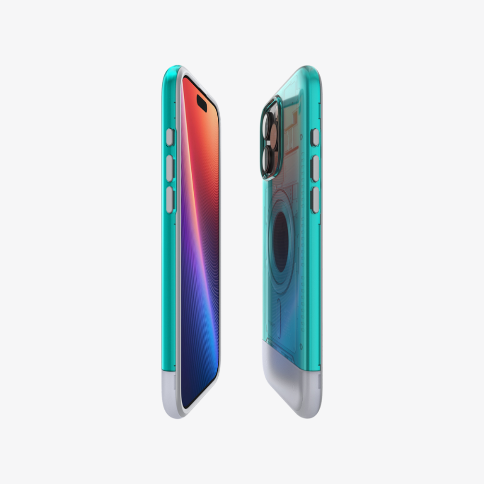 Spigen iPhone 16 Pro Kılıf Classic C1 MagFit MagSafe Özellikli Bondi Blue
