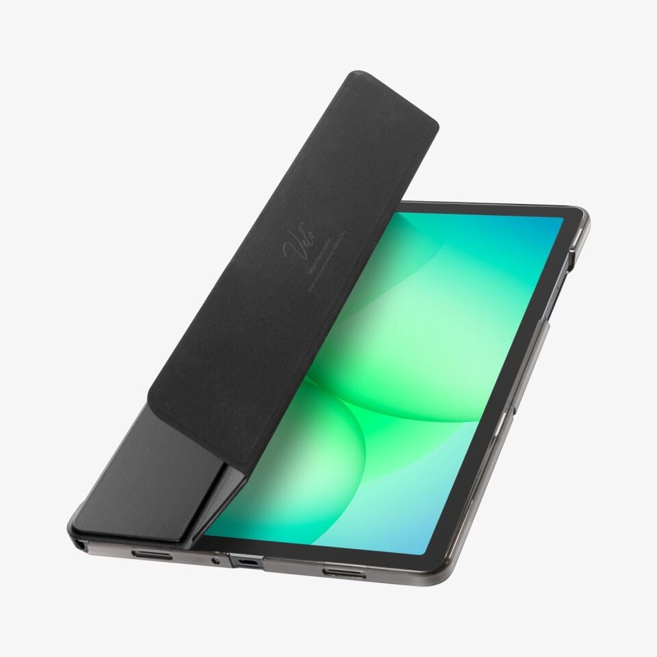 Spigen Samsung Galaxy Tab A11 Plus (2025) / A9 Plus  (2023) ile Uyumlu Kılıf Smart Fold Hava Kanalı Teknolojisi™ Askeri Sınıf Koruma Velo Vegan Deri Tasarım
