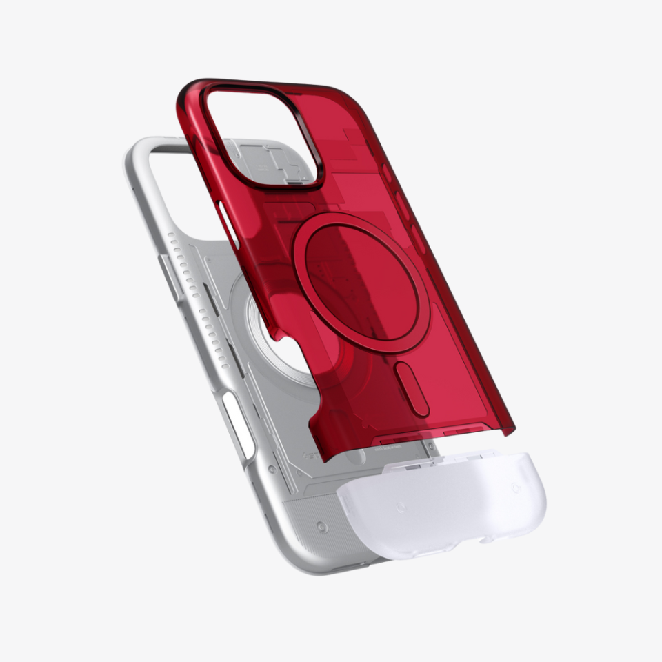 Spigen iPhone 16 Pro Kılıf Classic C1 MagFit MagSafe Özellikli Ruby