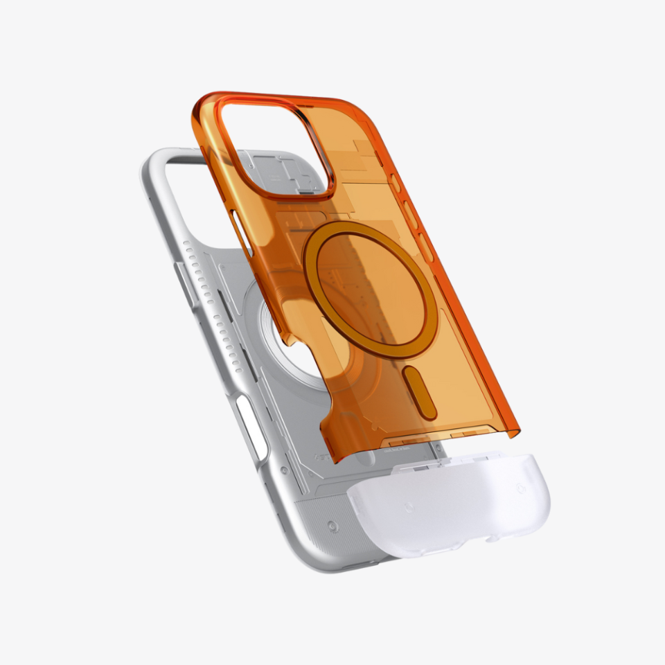 Spigen iPhone 16 Pro Kılıf Classic C1 MagFit MagSafe Özellikli tangerine