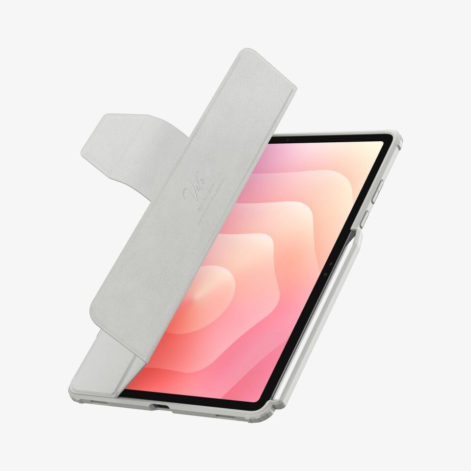 Spigen Galaxy Tab S11 Ultra ile Uyumlu ince Kılıf Ultra Hybrid Pro Sararma Karşıtı DuraClear™ Hava Kanalı Teknolojisi™ Askeri Sınıf Koruma MagFit Şeffaf Kapak Gray