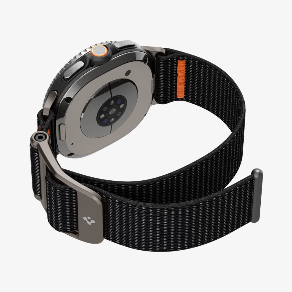 Spigen Galaxy Watch 8 (46mm) & Watch 8 (44mm) & Watch 8 (40mm) ile Uyumlu Kordon Kayış Band DuraPro Flex Black