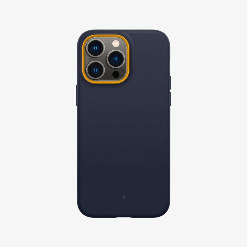 Spigen Caseology iPhone 14 Pro Kılıf Nano Pop 360 + Cam Ekran Koruyucu (2 Adet) Blueberry Navy