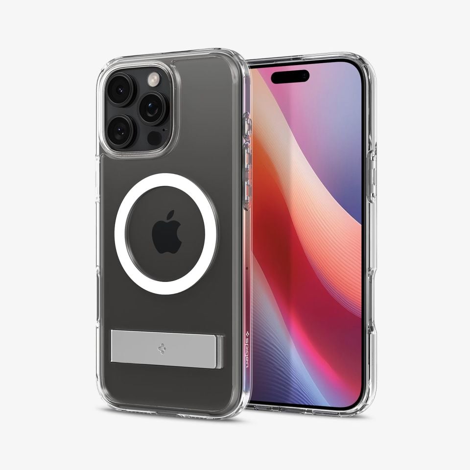 Spigen iPhone 16 Pro Kılıf Ultra Hybrid S MagFit MagSafe Özellikli Crystal Clear