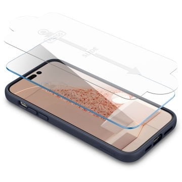 Spigen Caseology iPhone 14 Pro Kılıf Nano Pop 360 + Cam Ekran Koruyucu (2 Adet) Blueberry Navy