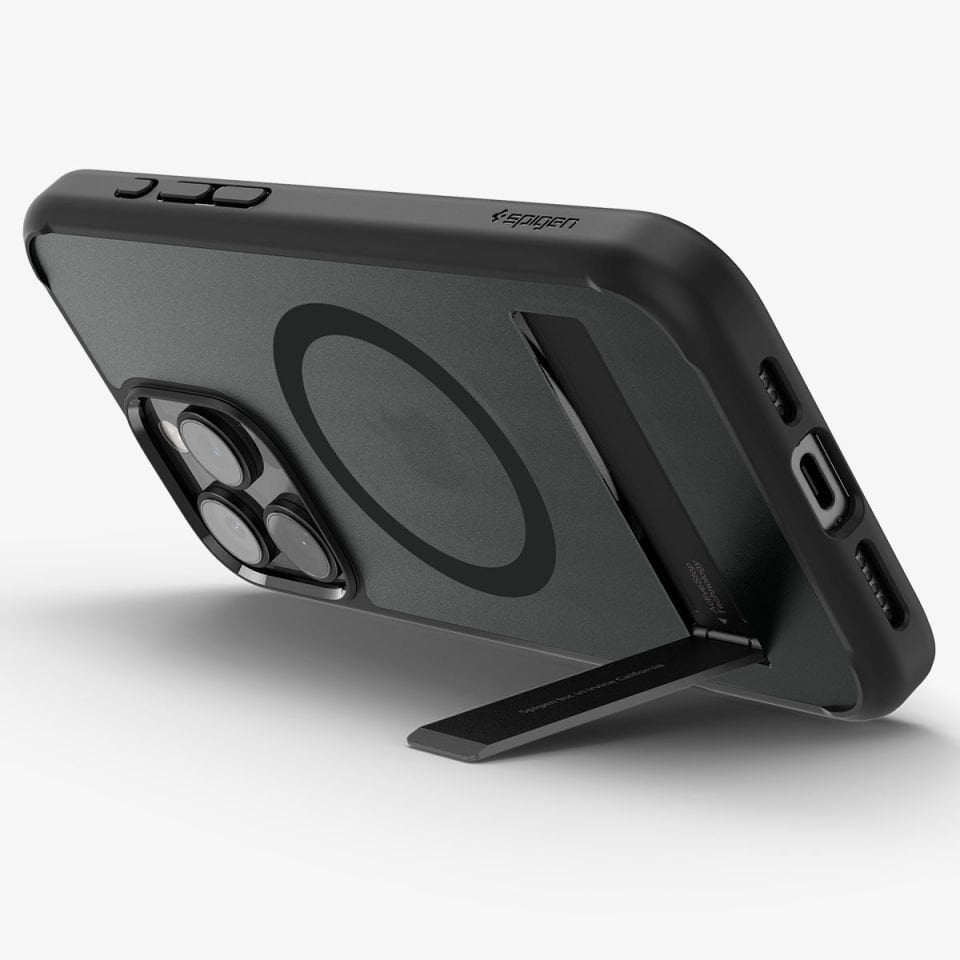 Spigen iPhone 16 Pro Kılıf Ultra Hybrid S MagFit MagSafe Özellikli Frost Black