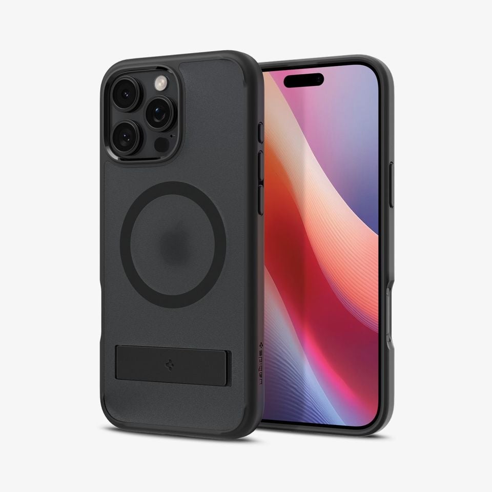 Spigen iPhone 16 Pro Kılıf Ultra Hybrid S MagFit MagSafe Özellikli Frost Black