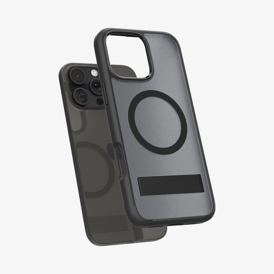 Spigen iPhone 16 Pro Kılıf Ultra Hybrid S MagFit MagSafe Özellikli Frost Black