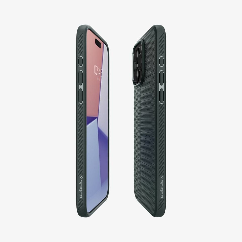 iPhone 15 Pro Max Kılıf, Spigen Liquid Air Abyss Green