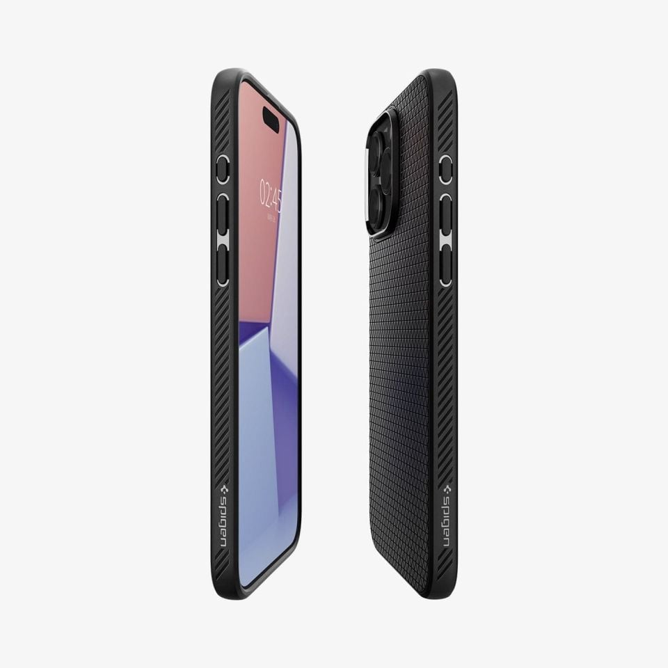 iPhone 15 Pro Max Kılıf, Spigen Liquid Air Matte Black