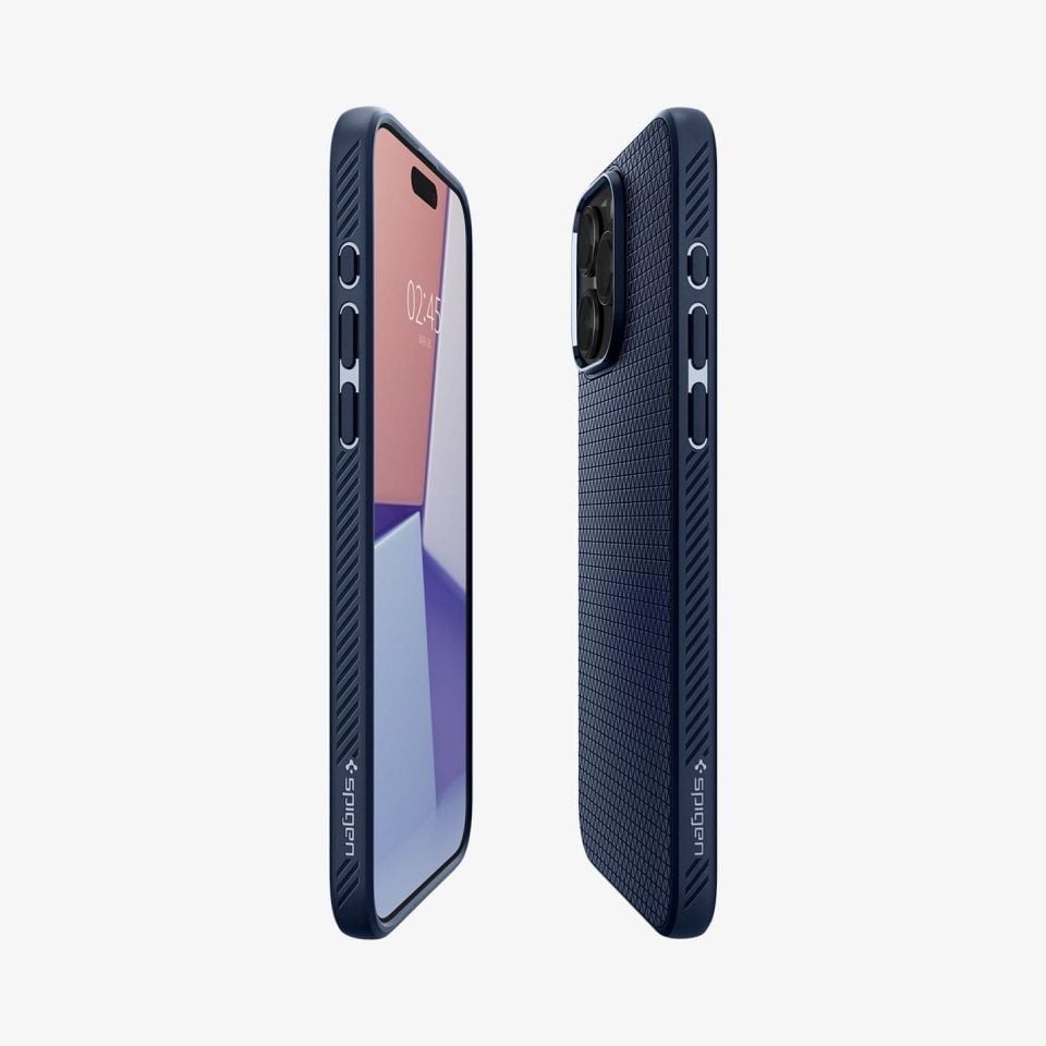 iPhone 15 Pro Max Kılıf, Spigen Liquid Air Navy Blue