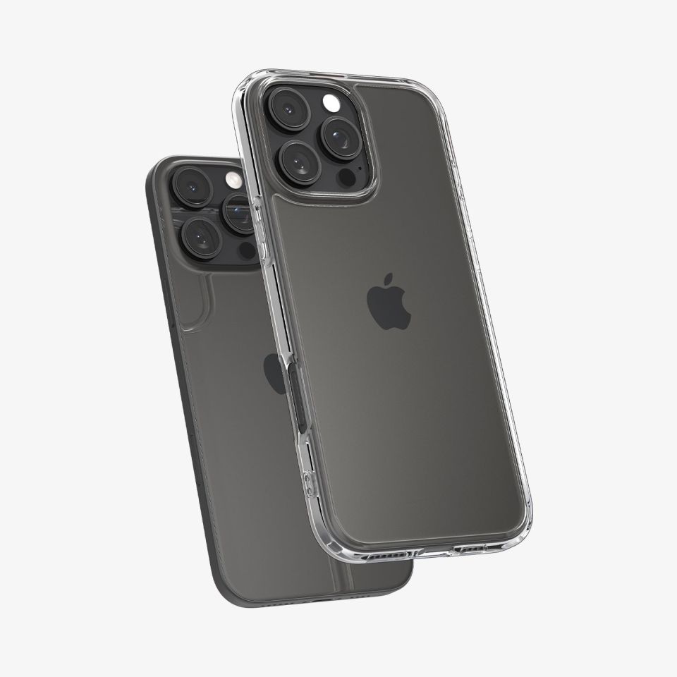 Spigen iPhone 16 Pro Kılıf Crystal Hybrid Crystal Clear