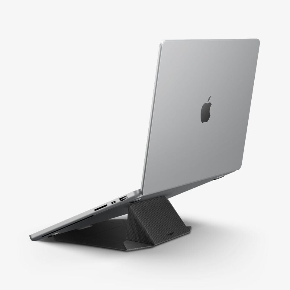 Spigen Slim Fold Dizüstü MacBook / Notebook Laptop / Tablet ile Uyumlu Katlanabilir Kaymaz Taban Dikey Masa Standı LD201-S9