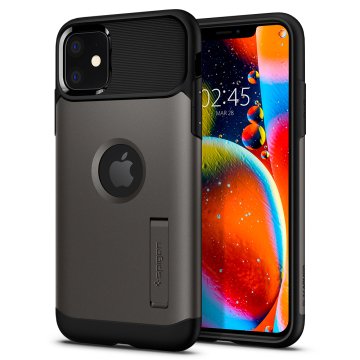 iPhone 11 Kılıf, Spigen Slim Armor Gunmetal