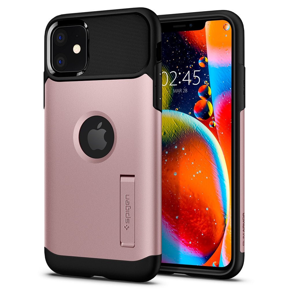 iPhone 11 Kılıf, Spigen Slim Armor Rose Gold