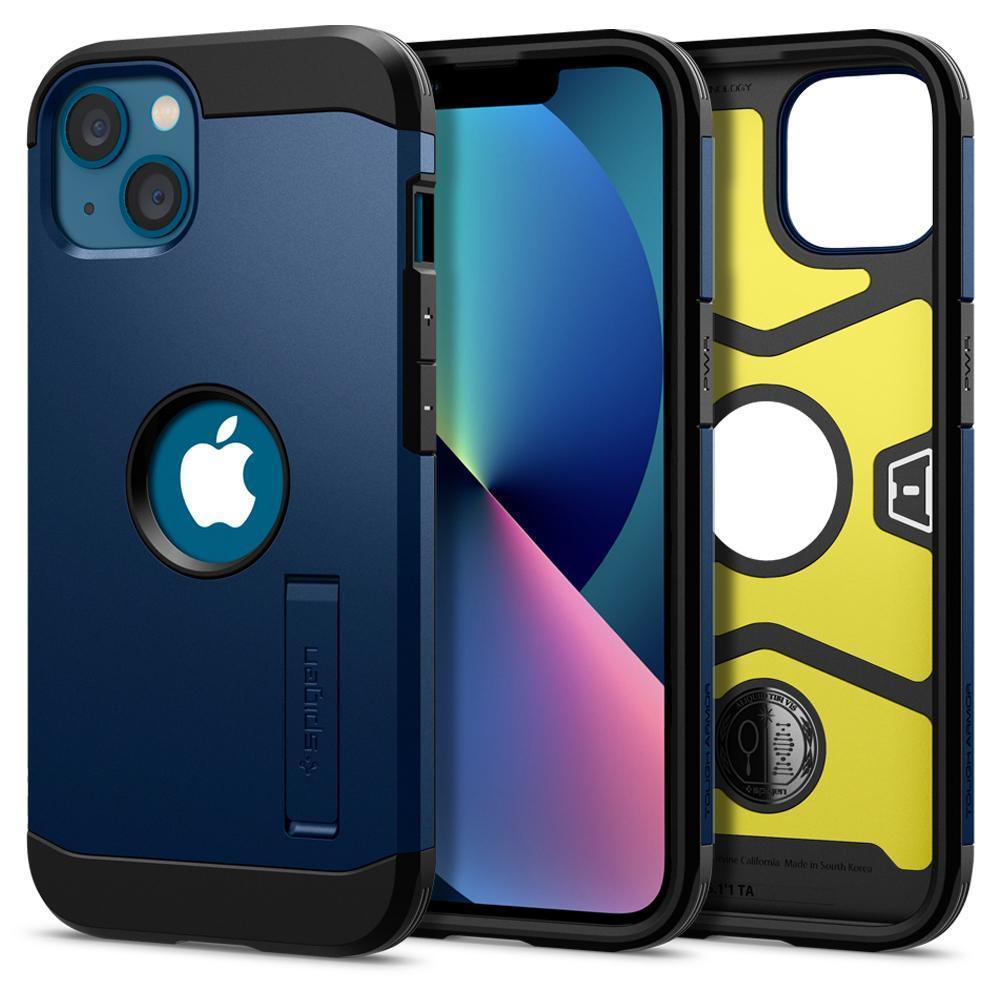 iPhone 13 Kılıf, Spigen Tough Armor Navy Blue