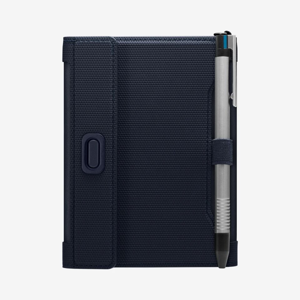 Spigen Passport Holder RFID Korumalı Seyahat Çantası Pasaport Cüzdan Navy Blue
