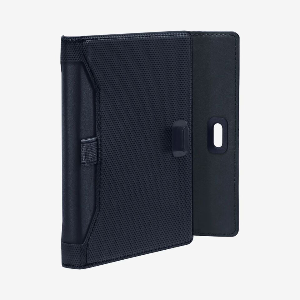 Spigen Passport Holder RFID Korumalı Seyahat Çantası Pasaport Cüzdan Navy Blue