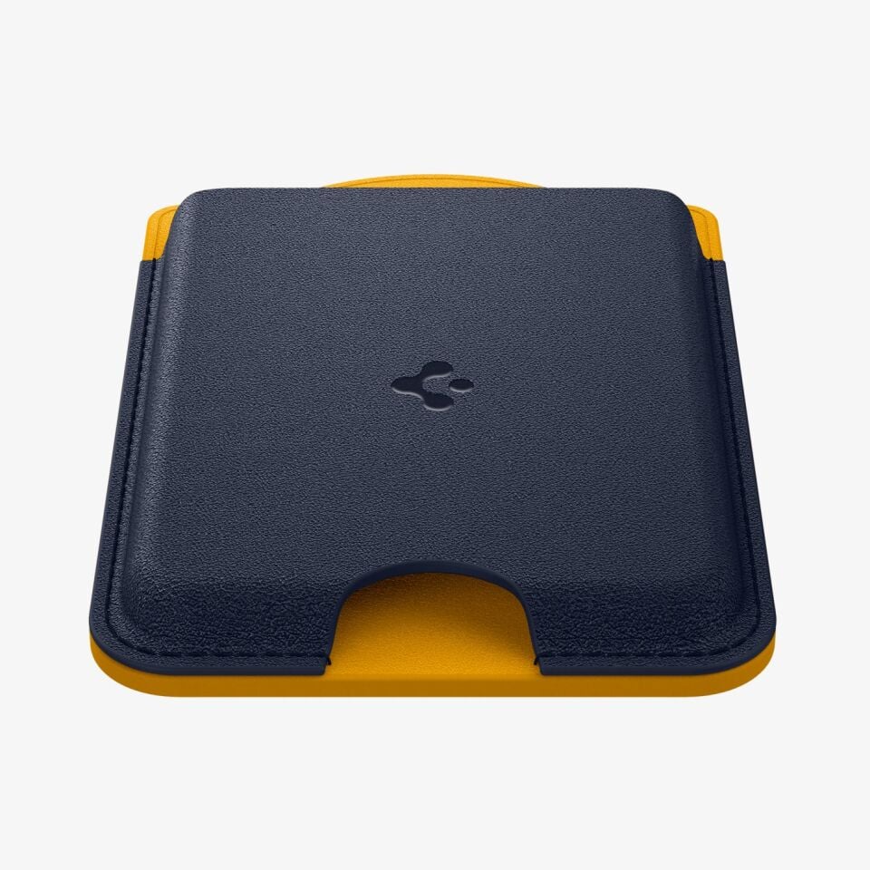 Spigen iPhone MagSafe ve Galaxy MagFit Kılıflar ile Uyumlu 3 Kartlı Manyetik Cüzdan Nano Pop Blueberry Navy
