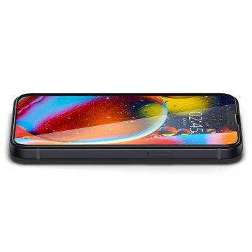 iPhone 13 Mini Cam Ekran Koruyucu, Spigen Glas.tR Slim FC HD Black (1 Adet)
