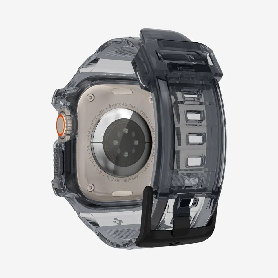 Spigen Apple Watch 49mm (Ultra 2/1) Kılıf & Kordon Kayış Rugged Armor Pro Space Crystal