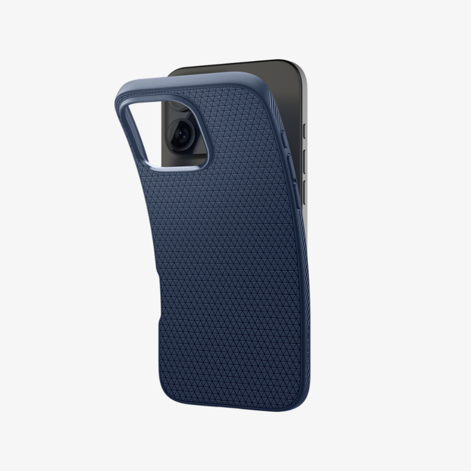 Spigen iPhone 16 Pro Kılıf Liquid Air Navy Blue