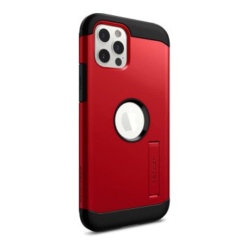 iPhone 12 / iPhone 12 Pro Kılıf, Spigen Tough Armor Red