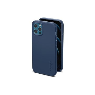 iPhone 12 / iPhone 12 Pro Kılıf, Spigen Thin Fit Pro Deep Blue
