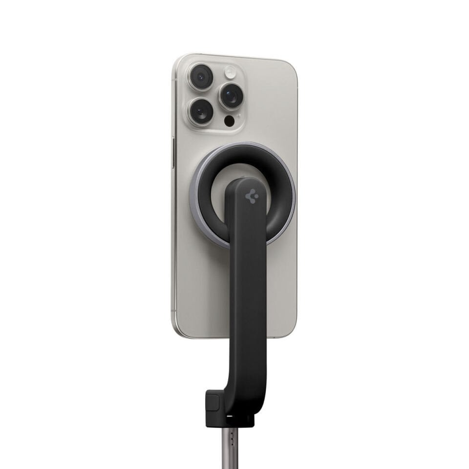 Spigen Kablosuz Bluetooth Selfie Çubuğu MagSafe ile Uyumlu Uzaktan Kumandalı Tripod / 60 cm Kadar Uzatılabilir Kolay Taşınabilir MagFit S571W Black
