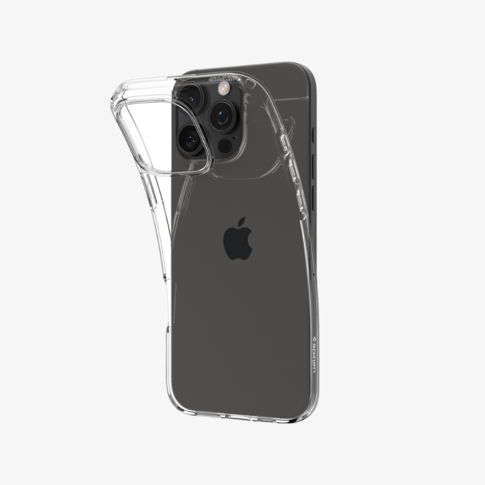 Spigen iPhone 16 Pro Kılıf Liquid Crystal 4 Tarafı Tam Koruma Crystal Clear